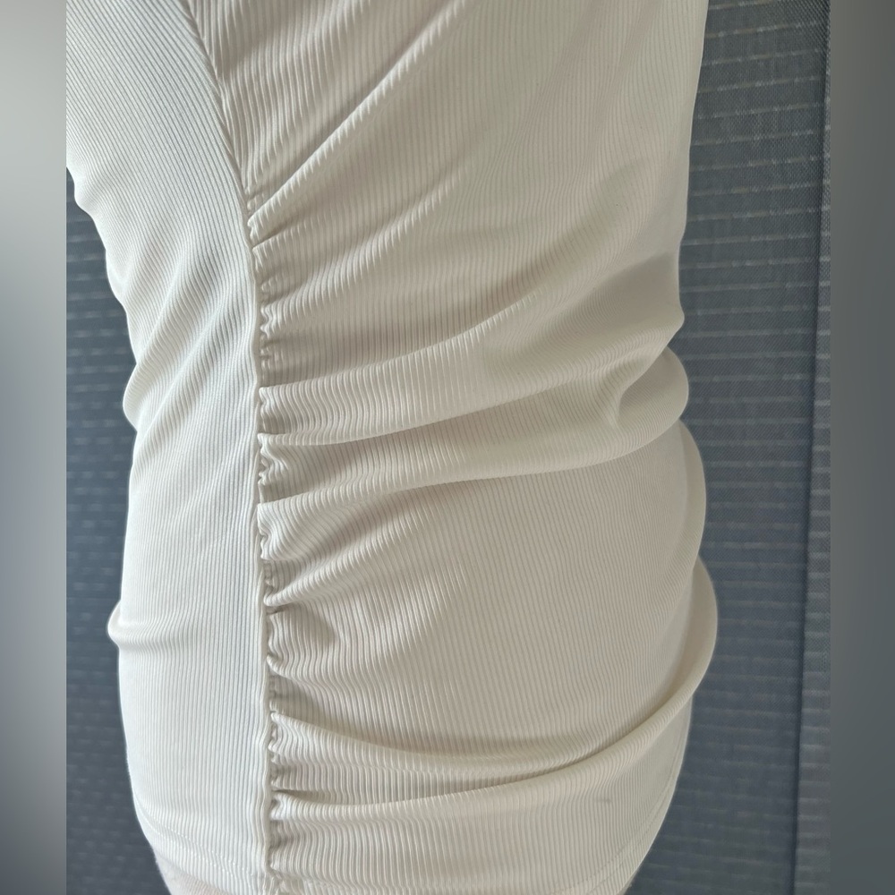 SHEIN Ruched Sides Ribbed Tank Top - Picture 6 of 8